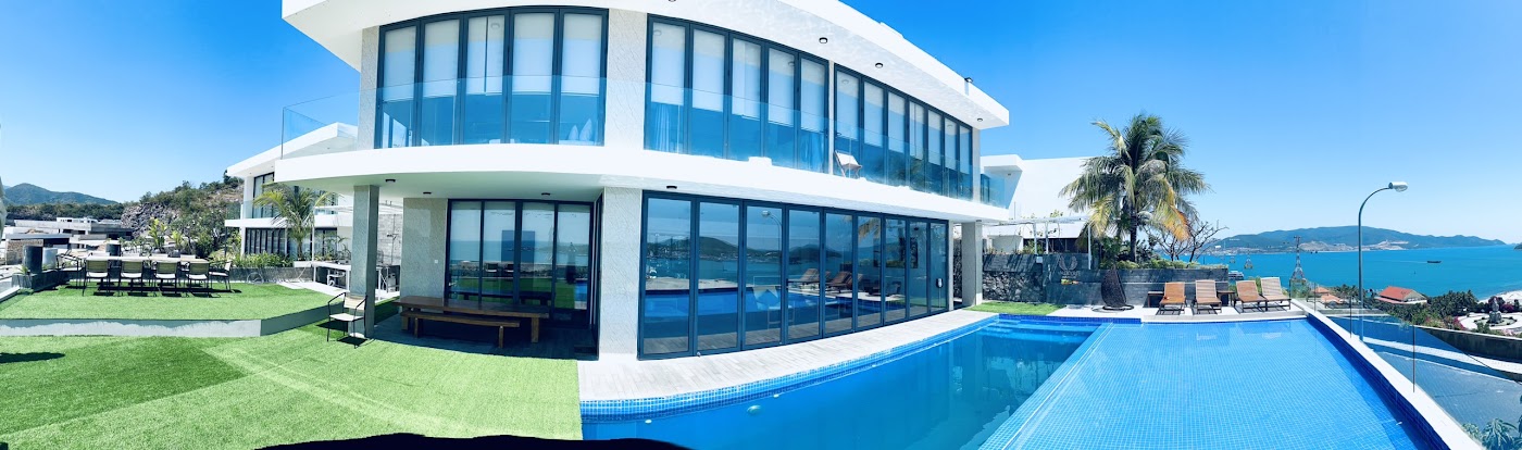 VILLA B4 수영장과 바다 전망
